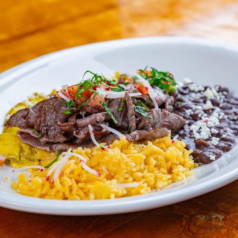 5 Rabanitos signature dishes Carne AsadaCemita AtomicaCarnitas﻿﻿